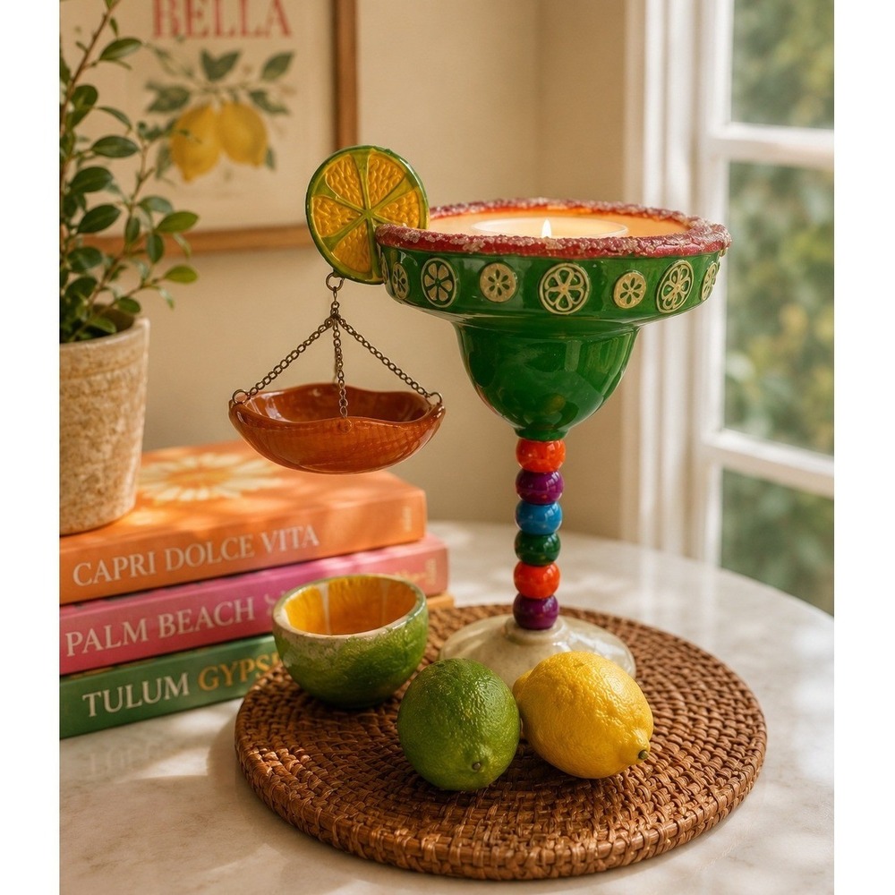 Yankee Candle Margarita Tart Warmer‎ Candle Holder Ceramic